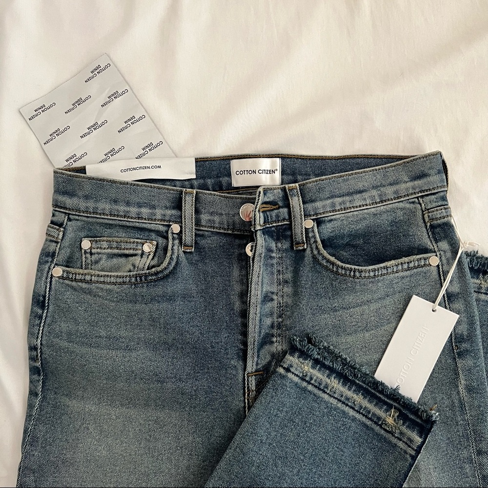 Brand new cotton citizen high split jeans 28